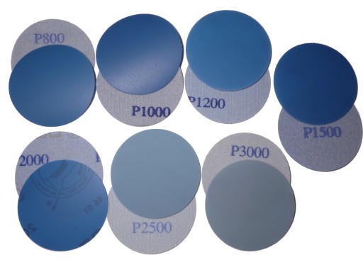 SADA VODNÝCH PAPIEROVÝCH VELCRO DISKOV 125mm P800-P3000