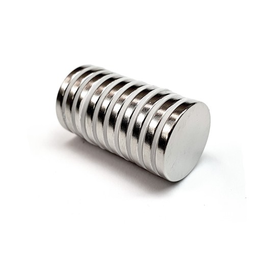 VALEC NEODYMOVÝ MAGNET 20X1 MM SILNÝ - 10 KS. SILNÉ okrúhle