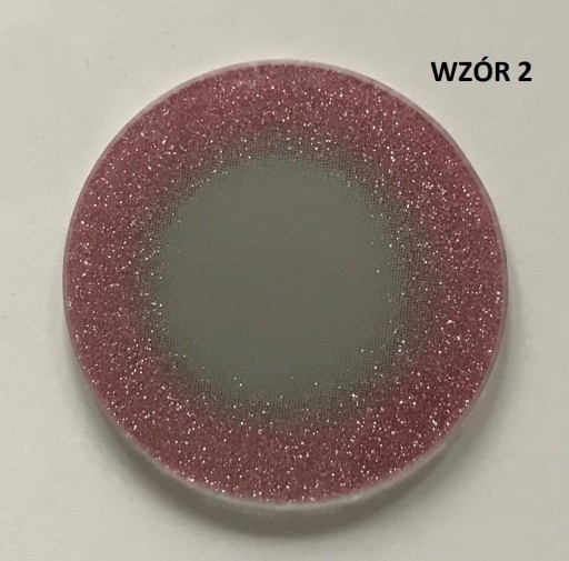 Okrúhly zrkadlový podnos, ružový stojan, 10 cm