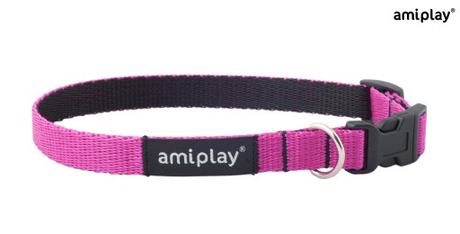 amiplay Nastaviteľný golier Twist S Pink