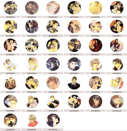 Manga Anime Finder YAOI Pins MNOHÉ DIZAJNY