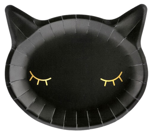 JEDNORÁZOVÉ TANIERE BLACK CAT HALLOWEEN 6 KS