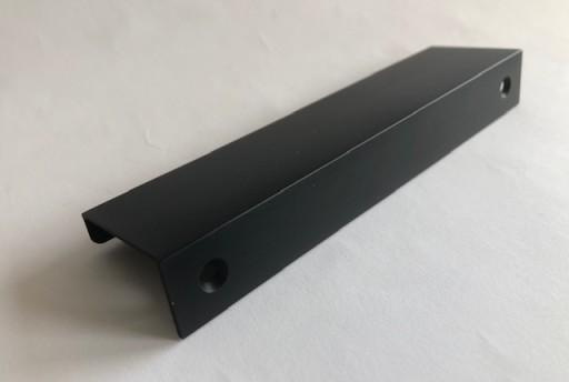Okrajová rukoväť F9 L-120 mm, matná čierna, typ VERA