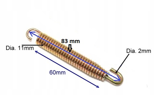 Pružina JMT pre výfuk 83 mm