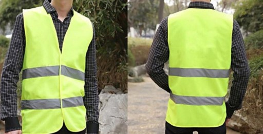 VÝSTRAHA REFLEXNÁ CESTNÁ VESTA, ŽLTÁ