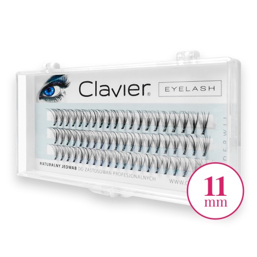 CLAVIER TUMBLES OČNÝCH MIAL HUSTÝ HODVÁB NATURAL 11 mm