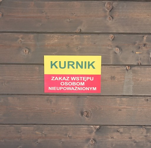 TABUĽOVÁ INFORMAČNÁ TABUĽKA KURACIE RADY - ZÁKAZ VSTUPU