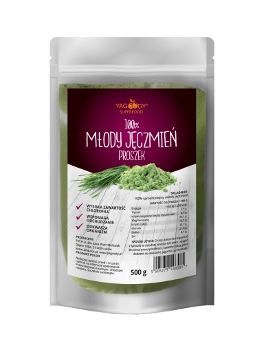 MLADÝ POĽSKÝ JAČMEŇ 500 G ZELENÝ PRÁŠOK