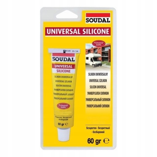 Soudal univerzálna silikónová tuba biela 60 ml