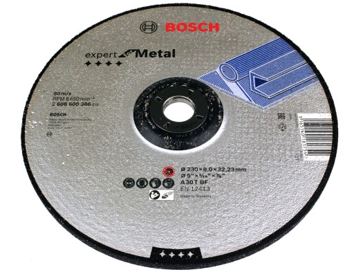 KORUNDOVÝ KOTOUČ BOSCH na brúsenie. oceľ 230/8,0mm