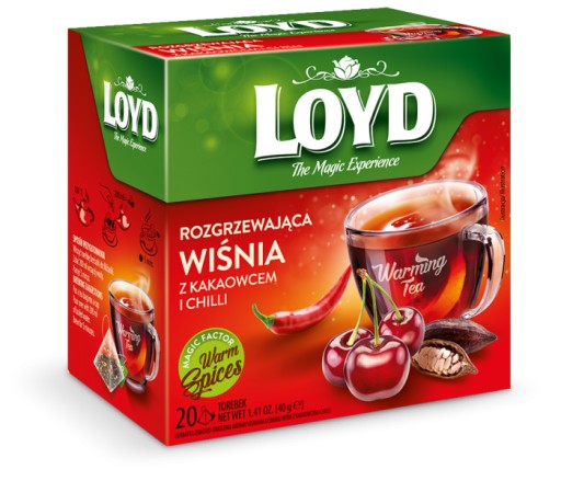 LOYD hrejivý čerešňový čili čaj 20 ks