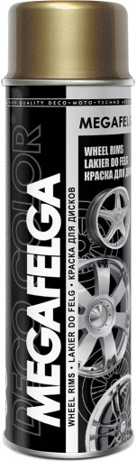 Akrylový lak SPREJOVÁ FARBA NA RÁFKY Golden Hubcaps