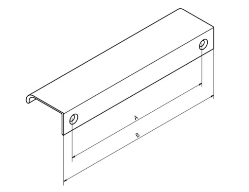 MATNÁ ČIERNA NÁBYTKOVÁ ÚCHYTKA FE8 52 mm veľ. 32 mm