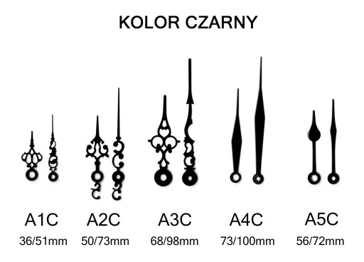 Quartz hodinový strojček so 6 mm závitom a ručičkami