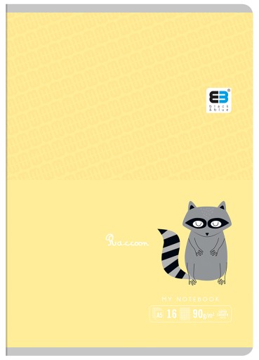 NOTEBOOK A5 16k mriežka B&B KIDS PASTEL INTERPRINT