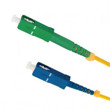 Prepojovací kábel z optických vlákien SM 9/125 SC/APC-UPC/APC 2m simplex