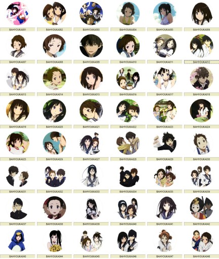 Manga Anime Hyouka Pins VEĽKÝ VÝBER