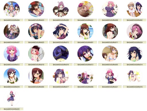 Manga anime Gakkou Gurashi Pins! VEĽKÝ VÝBER
