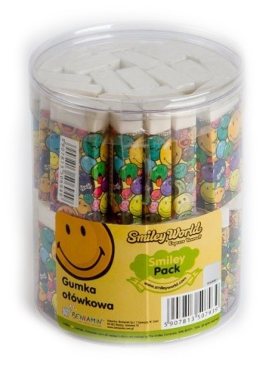 SMILEY Guma na ceruzku na mazanie smajlíkov