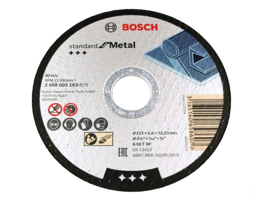 KORUNDOVÝ KOTOUČ BOSCH na rezanie ocele 115/1,6mm