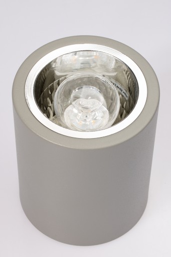 Prisadené stropné svietidlo, trubica POLUX E27, 10 cm
