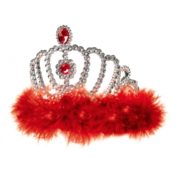 Tiara Crown Diadém Červená narodeninová zábava