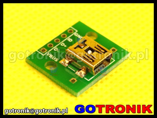 Doska s potlačou s mini USB konektorom __ PCB-050