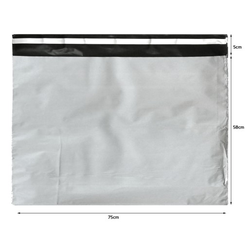 FÓLIOVÉ BALENIA TAŠKY OBÁLKA VEĽKÉ KURIÉRSKE TAŠKY FÓLIOVÉ BALENIE 750x580mm - 10 ks