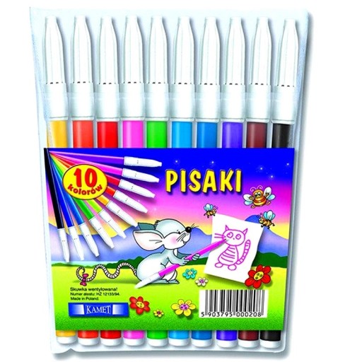 KAMET školské fixky, fixky, fixky, 10 farieb