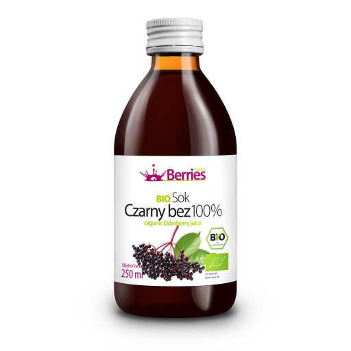 Bio šťava z čiernej bazy 100% šťava z bazy čiernej 250 ml