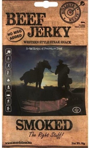 BEEF JERKY Sušené hovädzie mäso 50g snack k ÚDENÉMU pivu