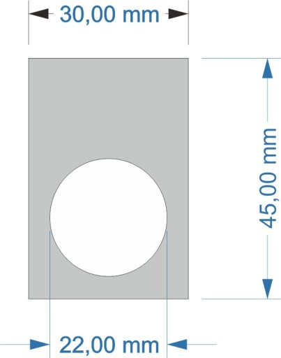 STOP popisný štítok, lepený gombík, 22mm