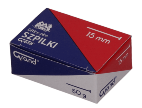 Krátke špendlíky 15 mm 50g Grand