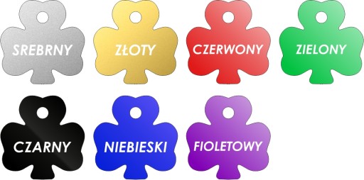 Identifikátor Kovový ID štítok pre psa - CLOVER