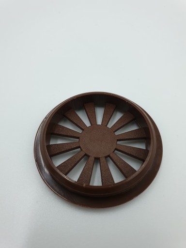 Plastový nábytkový prieduch fi/40mm hnedý, 4 ks