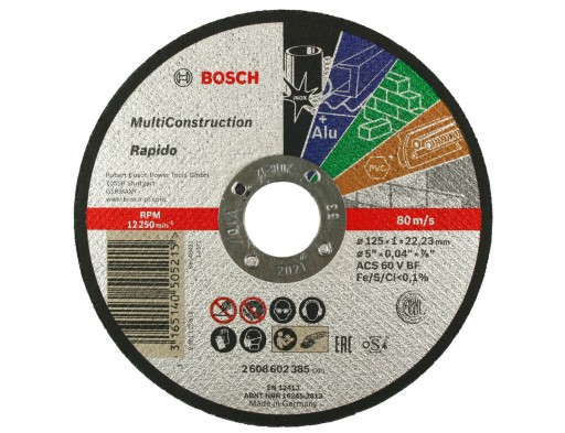 BOSCH - jeden DISK NA VŠETKO 125/1,0mm