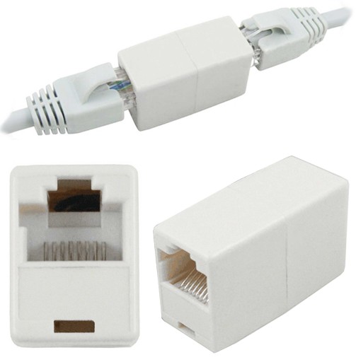 ADAPTÉROVÝ KONEKTOR RJ45 RJ-45 CAT5E 8P8C
