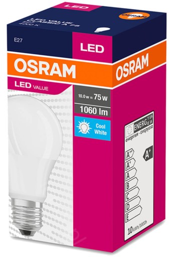 LED žiarovka A60 E27 10W 75W 1055lm OSRAM 4000K