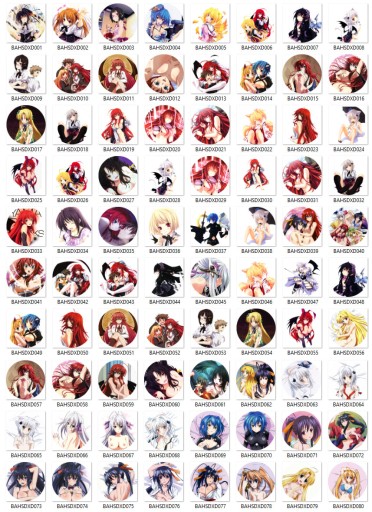 Manga Anime High School DxD Pins VEĽKÝ VÝBER