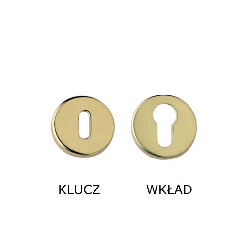 ROZETOVÝ SIGNÁL OKRUHÁ MOSADZNÁ VLOŽKA KĽÚČA