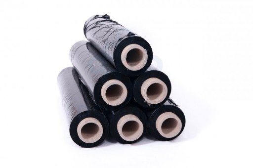 ČIERNA STRETCH FÓLIA 1,5kg TENKÝ RUKÁV 350g!