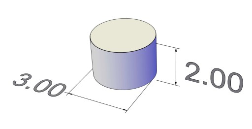 Neodymový magnet valcový MW 3x2 mm N38 5 ks.