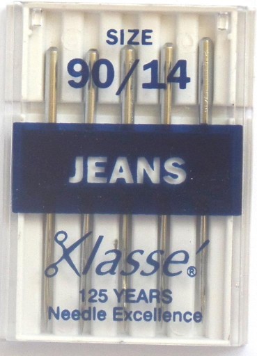 STROJOVÉ IHLY do JEANS veľkosť 90 - 5 ks - Klasse