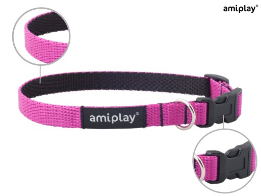 amiplay Nastaviteľný golier Twist L Pink
