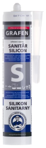 Sanitárny silikón ČIERNA 280ml Grafén