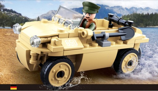 SLUBAN AMPHIBIA JEEP VOJENSKÉ BLOKY 103 ks.