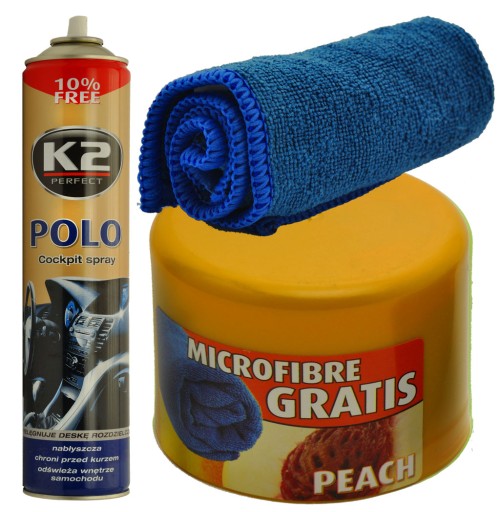 K2 Polo Cockpit PEACH 750ML PLAK do kokpitu