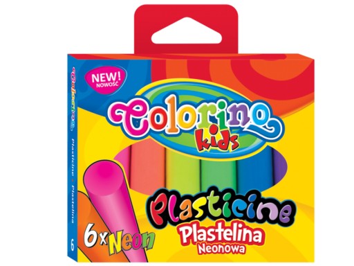 Colorino Plastelina 6 farieb Neon 42666