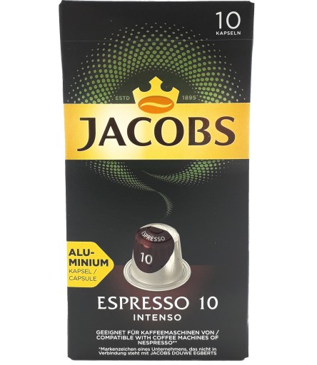 Kapsuly Nespresso Jacobs Espresso Intenso 10 ks.