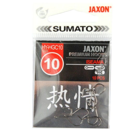 10 ks JAXON SUMATO ISEAMA HOOKS BLACK očko 10